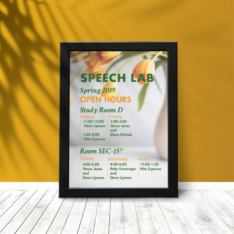 Speech Lab Poster